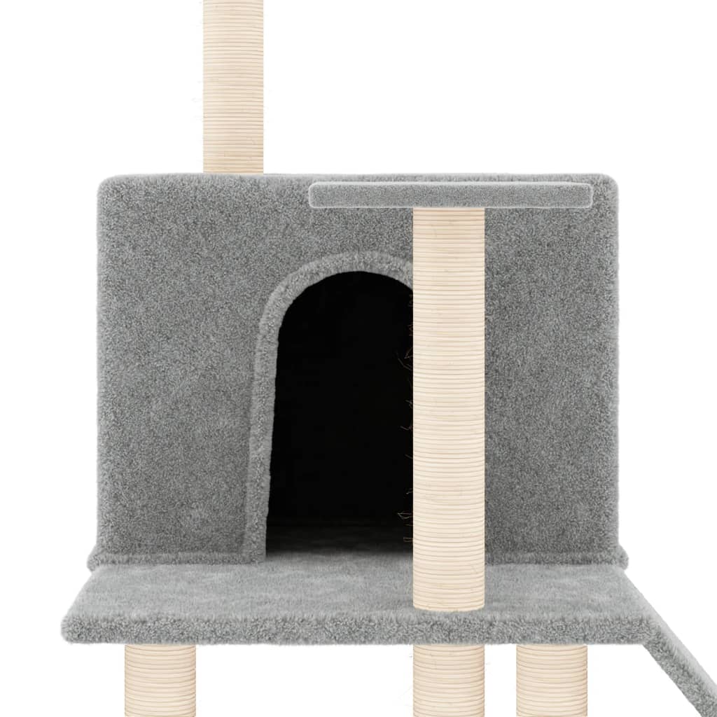 Kratzbaum mit Sisal-Kratzsäulen Hellgrau 109 cm - Premium Kratzbäume - Just €44.08! Shop now at homesales4u