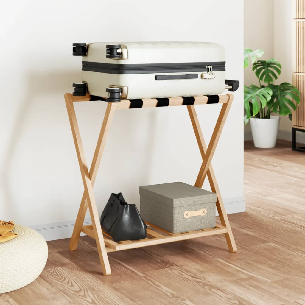 Gepäckablage 68x38x58 cm Bambus - Premium Kofferablagen - Just €42.70! Shop now at homesales4u