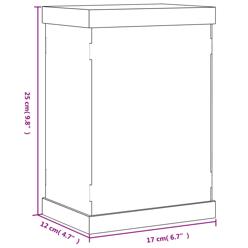 Vitrine Transparent 17x12x25 cm Acryl - Premium Vitrinen - Just €33.31! Shop now at homesales4u