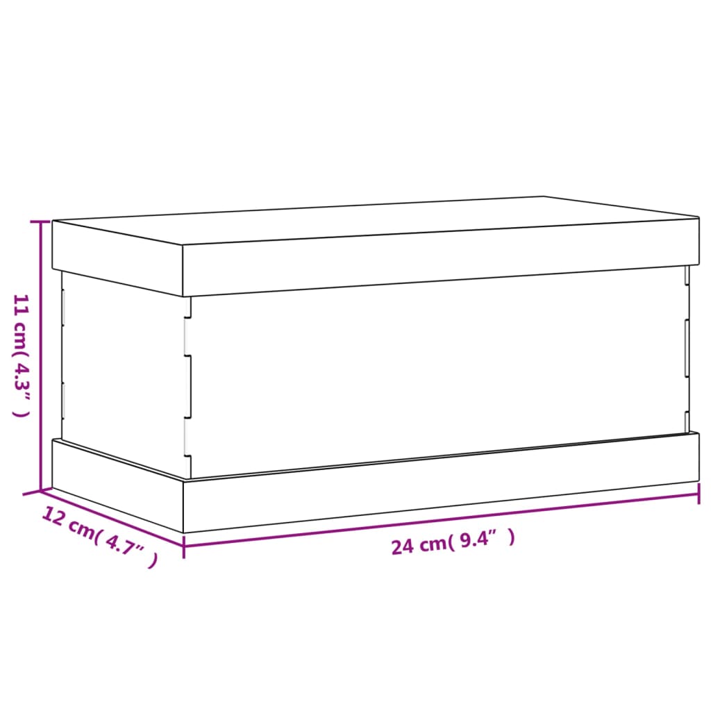 Vitrine Transparent 24x12x11 cm Acryl - Premium Vitrinen - Just €24.02! Shop now at homesales4u