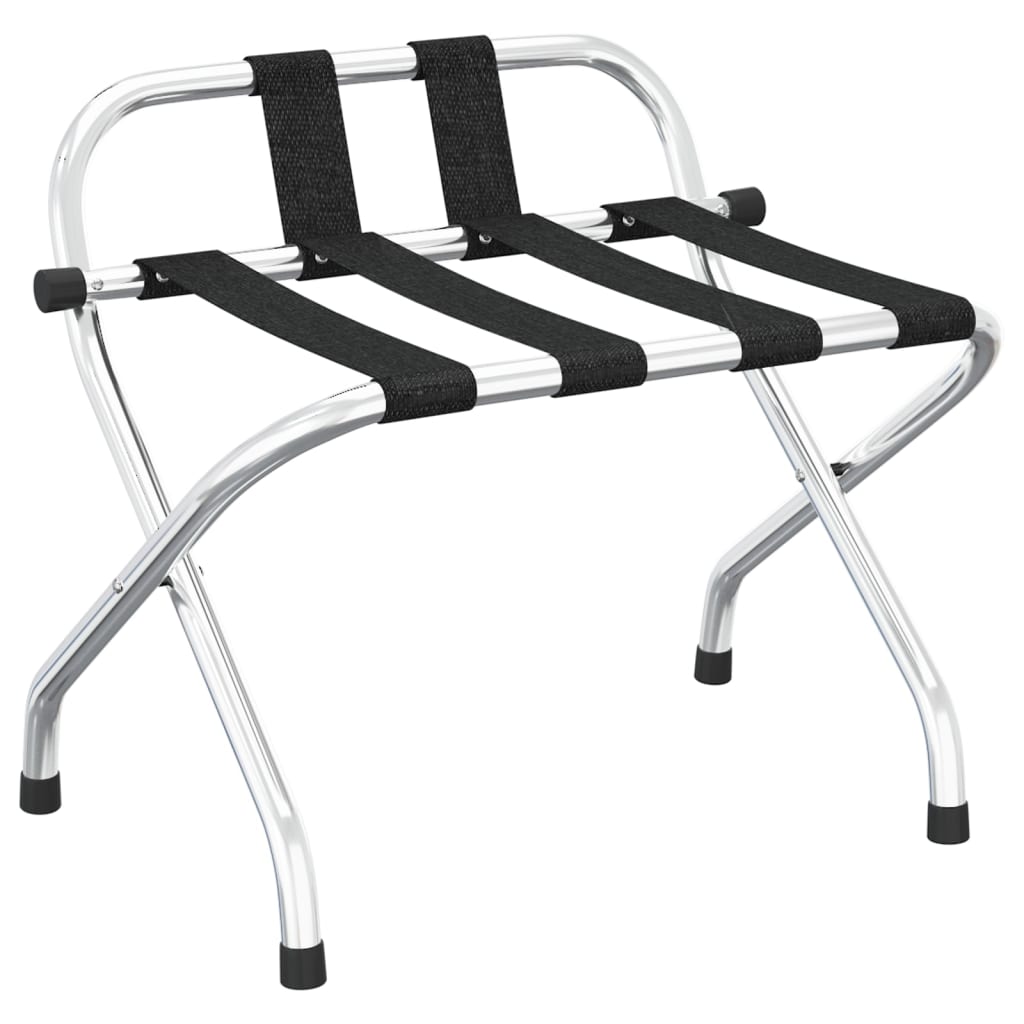 Gepäckablage mit Rückenlehne Silbern 56x39x52cm - Premium Kofferablagen - Just €61.31! Shop now at homesales4u
