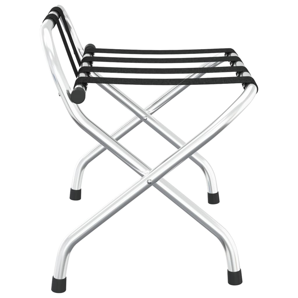 Gepäckablage mit Rückenlehne Silbern 56x39x52cm - Premium Kofferablagen - Just €61.31! Shop now at homesales4u