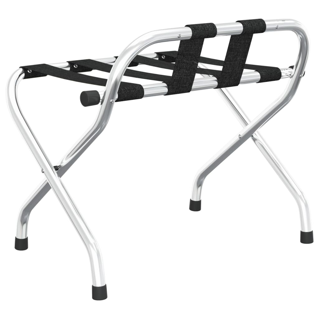 Gepäckablage mit Rückenlehne Silbern 56x39x52cm - Premium Kofferablagen - Just €61.31! Shop now at homesales4u