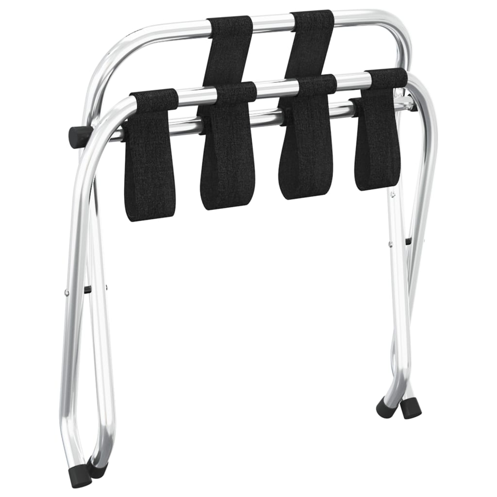 Gepäckablage mit Rückenlehne Silbern 56x39x52cm - Premium Kofferablagen - Just €61.31! Shop now at homesales4u