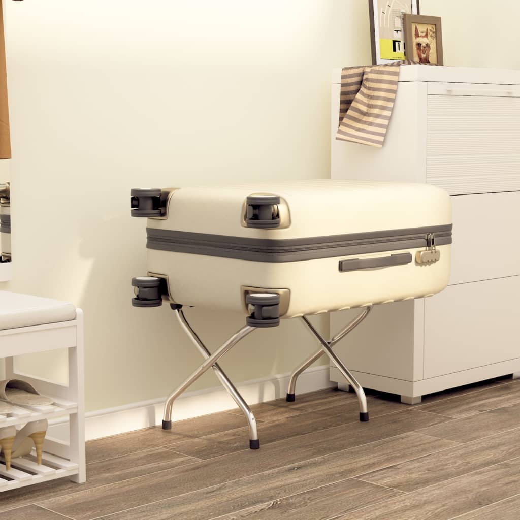 Gepäckablage mit Rückenlehne Silbern 56x39x52cm - Premium Kofferablagen - Just €61.31! Shop now at homesales4u