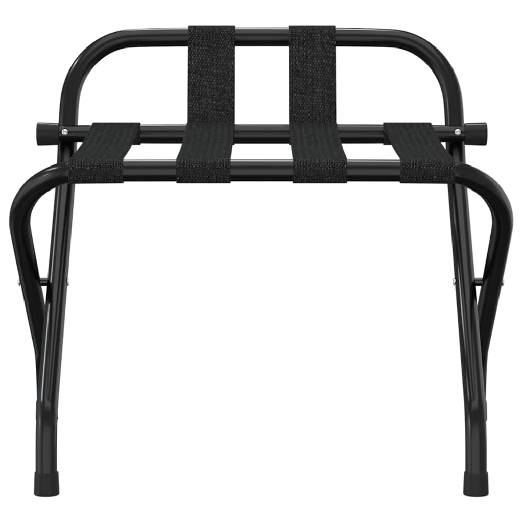 Gepäckablage mit Rückenlehne Schwarz 56x39x52 cm - Premium Kofferablagen - Just €51.29! Shop now at homesales4u