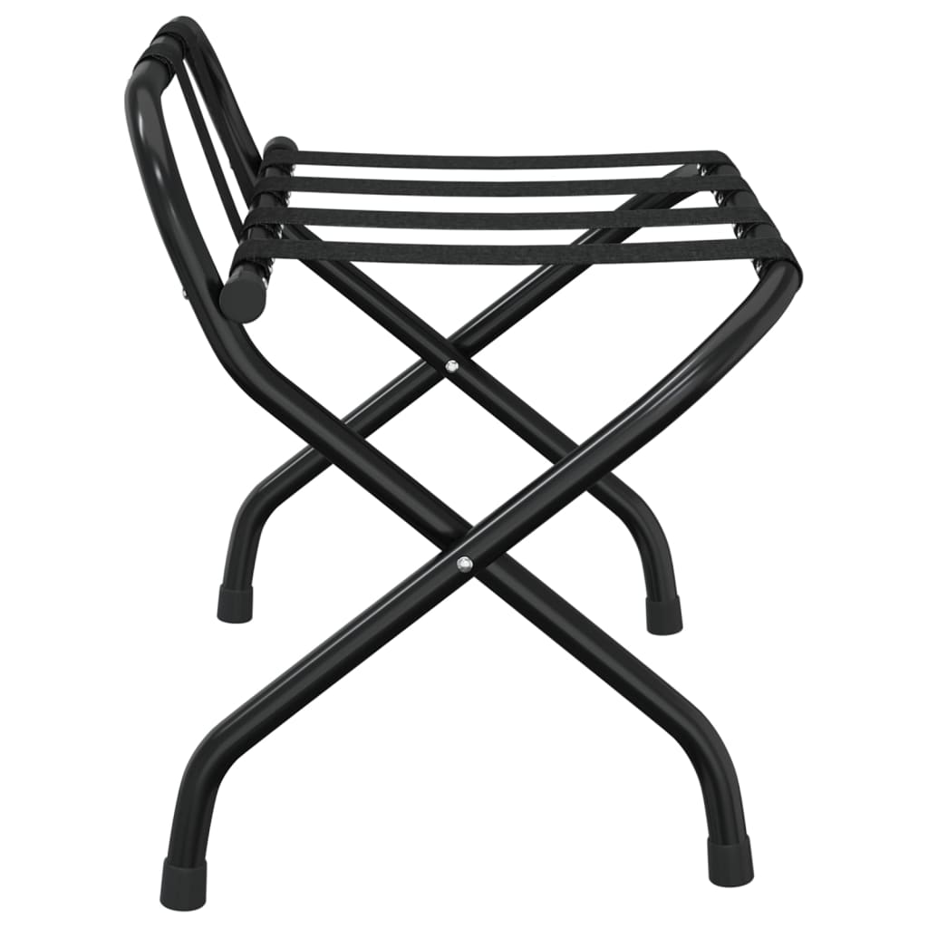 Gepäckablage mit Rückenlehne Schwarz 56x39x52 cm - Premium Kofferablagen - Just €51.29! Shop now at homesales4u