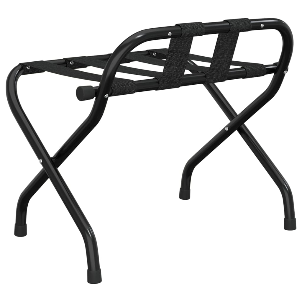 Gepäckablage mit Rückenlehne Schwarz 56x39x52 cm - Premium Kofferablagen - Just €51.29! Shop now at homesales4u
