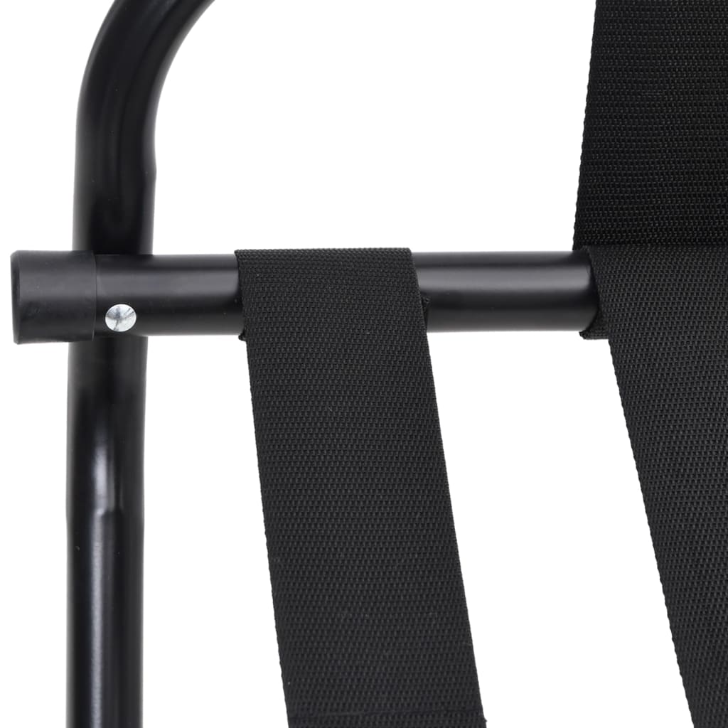 Gepäckablage mit Rückenlehne Schwarz 56x39x52 cm - Premium Kofferablagen - Just €51.29! Shop now at homesales4u