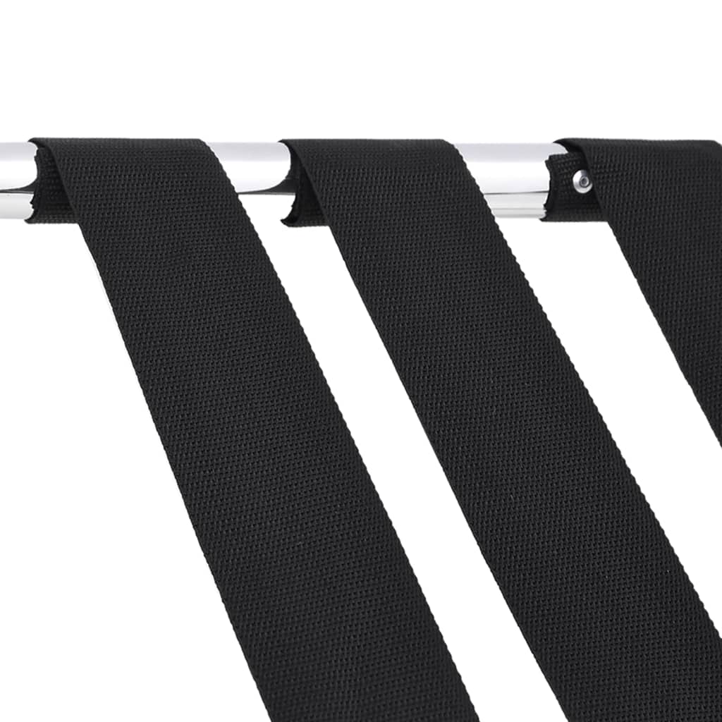 Gepäckablage Schwarz und Silbern 56x40x49 cm - Premium Kofferablagen - Just €47.61! Shop now at homesales4u