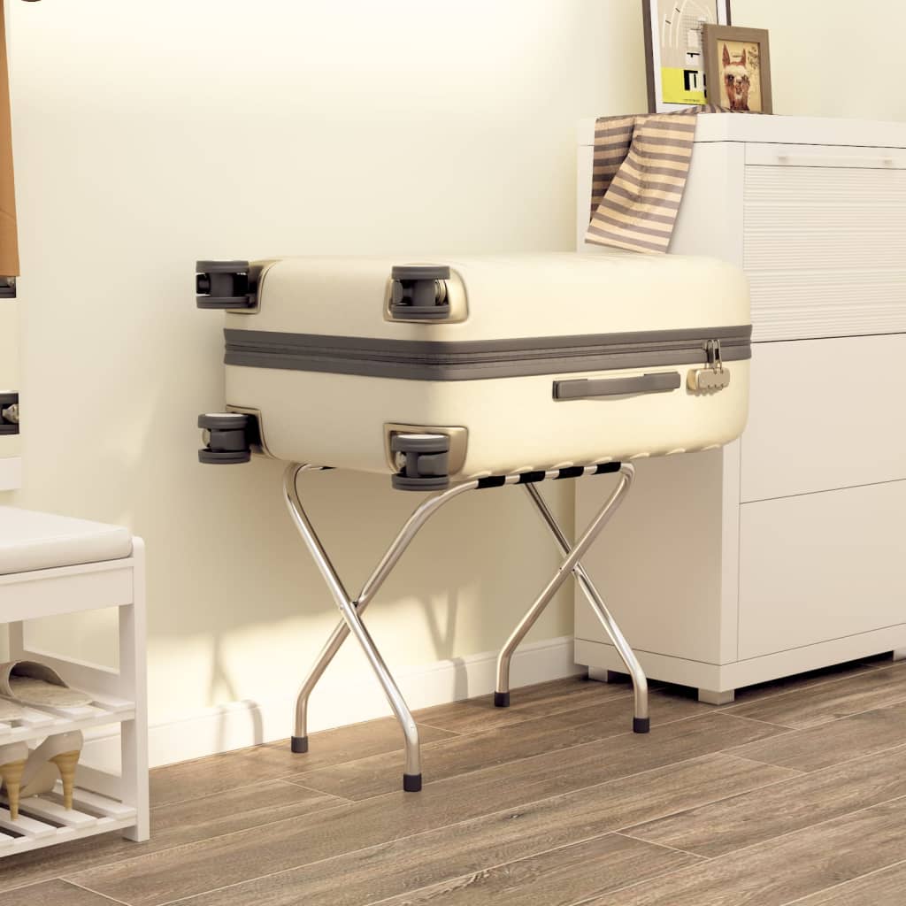 Gepäckablage Schwarz und Silbern 56x40x49 cm - Premium Kofferablagen - Just €47.61! Shop now at homesales4u