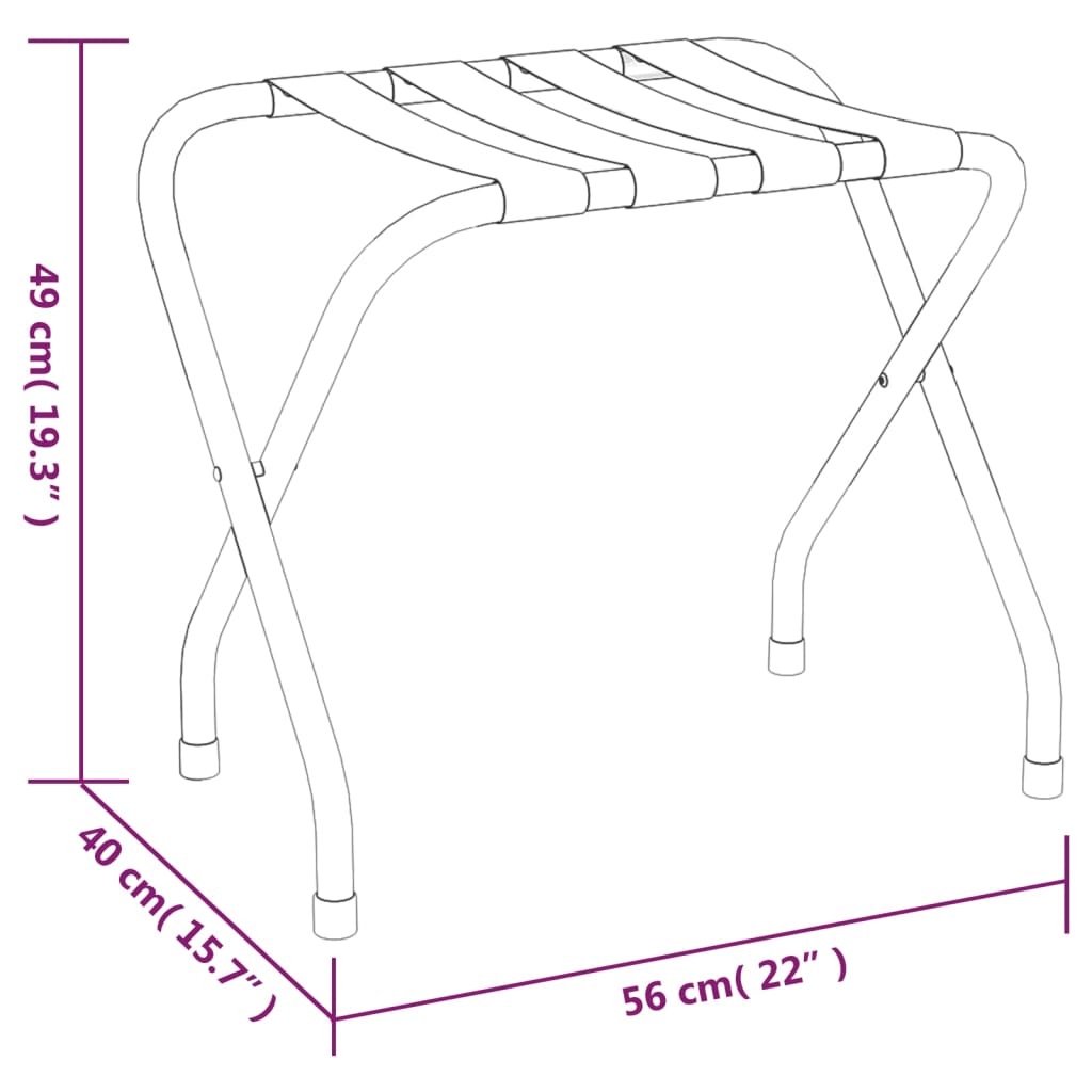 Gepäckablage Schwarz 56x40x49 cm - Premium Kofferablagen - Just €48.02! Shop now at homesales4u