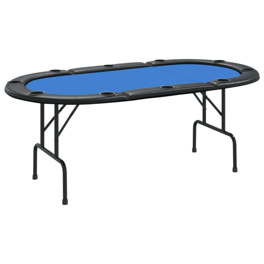 Pokertisch Klappbar 10 Spieler Blau 207x106x76 cm - Premium Poker- & Spieltische - Just €244.86! Shop now at homesales4u