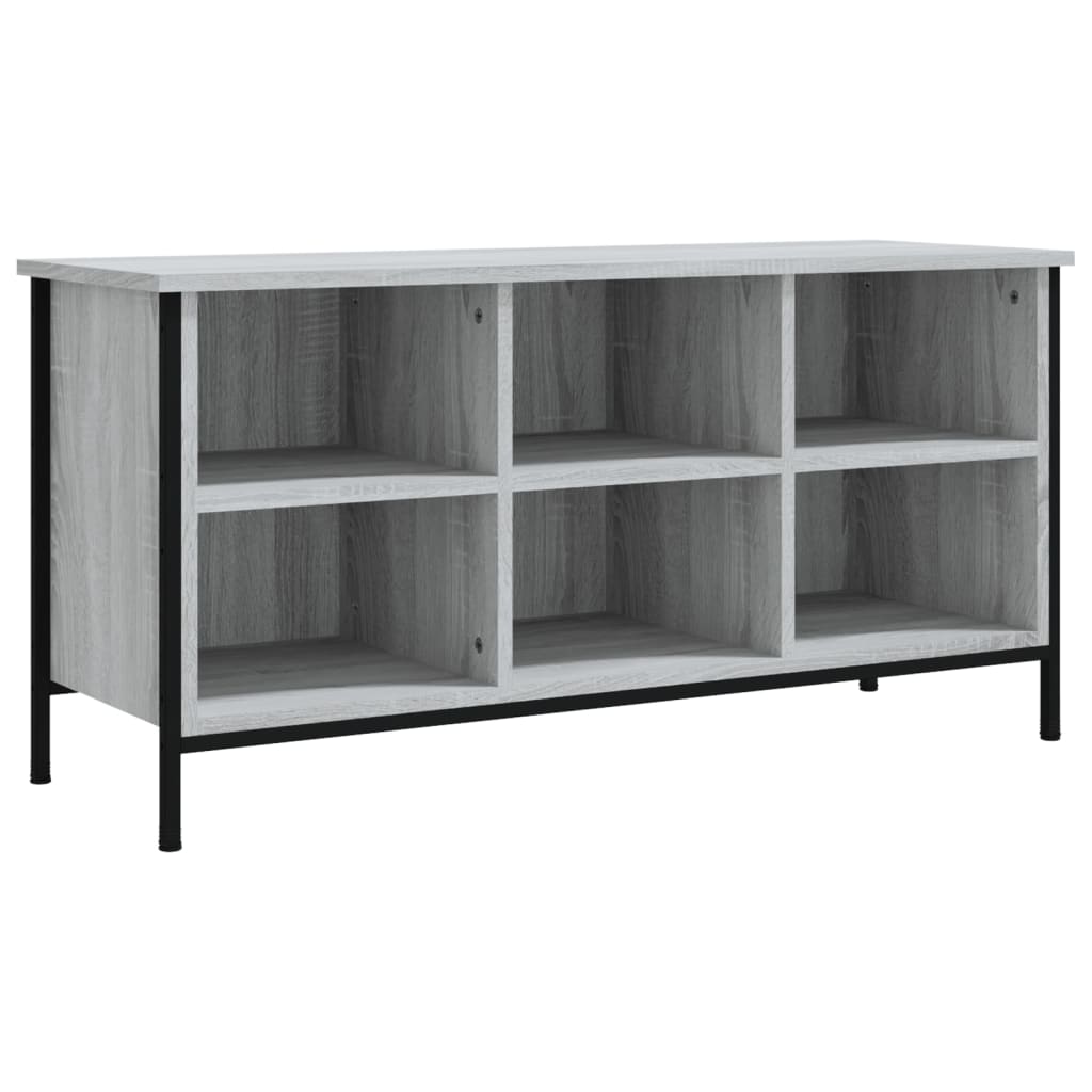 Schuhregal Grau Sonoma 100x35x50 cm Holzwerkstoff - Premium Schuhregale & -schränke - Just €71.55! Shop now at homesales4u