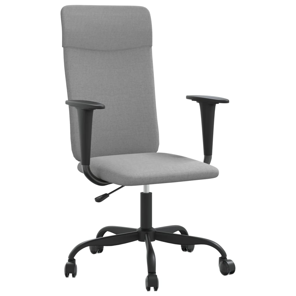 Bürostuhl Höhenverstellbar Hellgrau Stoff - Premium Bürostühle - Just €96.58! Shop now at homesales4u