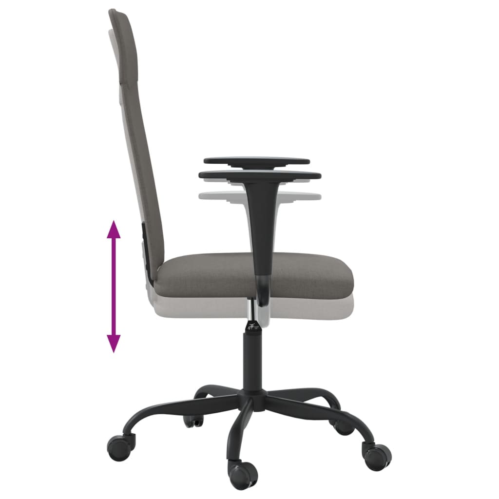 Bürostuhl Höhenverstellbar Dunkelgrau Stoff - Premium Bürostühle - Just €109.67! Shop now at homesales4u