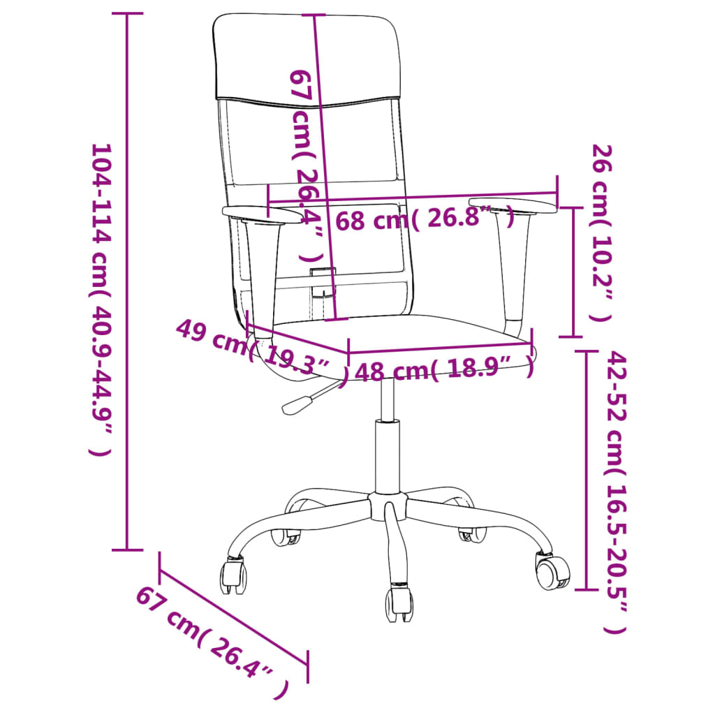 Bürostuhl Höhenverstellbar Dunkelgrau Stoff - Premium Bürostühle - Just €109.67! Shop now at homesales4u