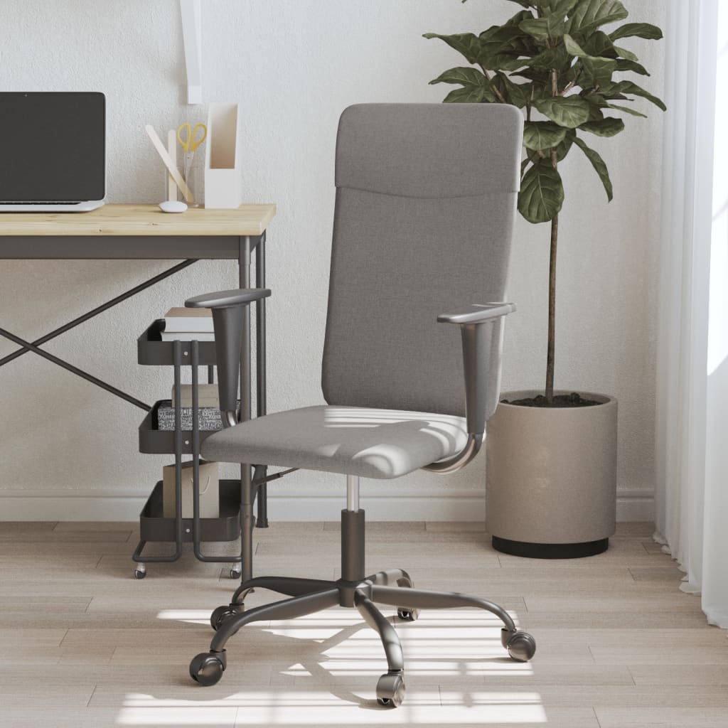 Bürostuhl Höhenverstellbar Dunkelgrau Stoff - Premium Bürostühle - Just €109.67! Shop now at homesales4u