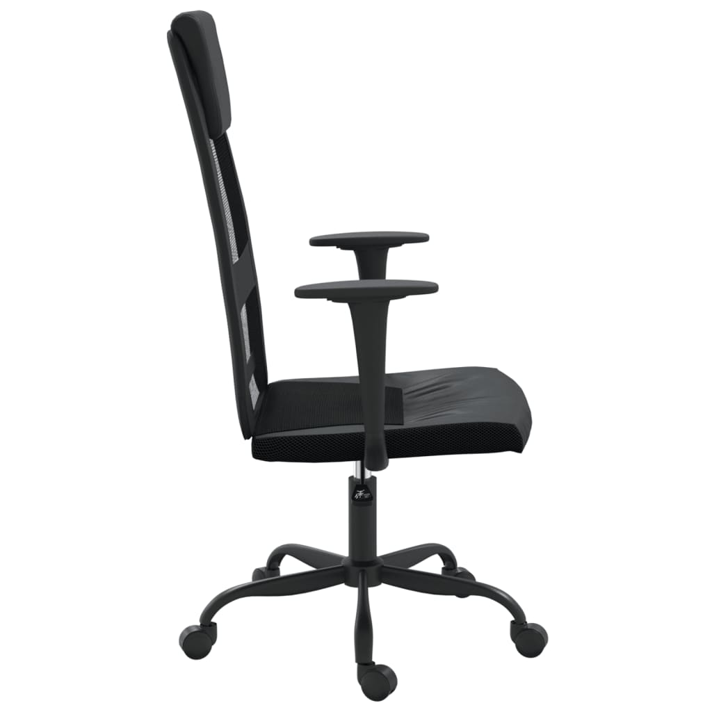 Bürostuhl Höhenverstellbar Schwarz Netzstoff und Kunstleder - Premium Bürostühle - Just €103.59! Shop now at homesales4u