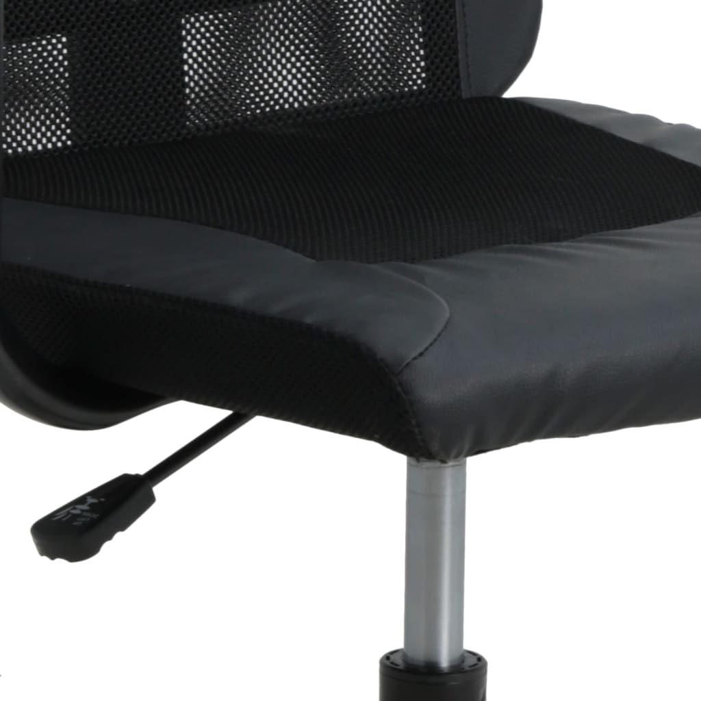 Bürostuhl Höhenverstellbar Schwarz Netzstoff und Kunstleder - Premium Bürostühle - Just €103.59! Shop now at homesales4u