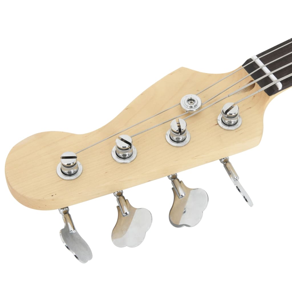 E-Bass für Anfänger mit Tasche Braun und Weiß 4/4 46" - Premium Gitarren - Just €193.31! Shop now at homesales4u