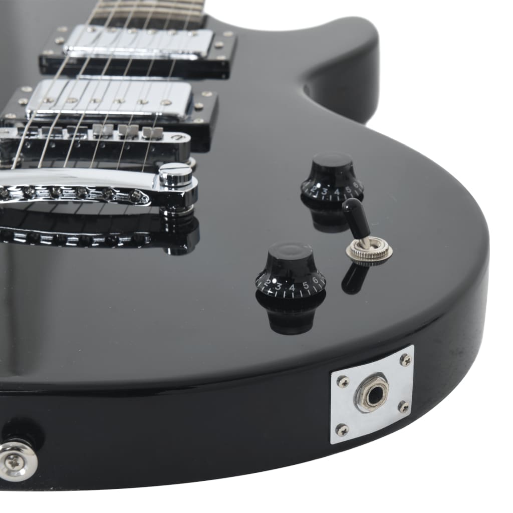 E-Gitarre für Anfänger mit Tasche Schwarz 4/4 39" - Premium Gitarren - Just €211.78! Shop now at homesales4u