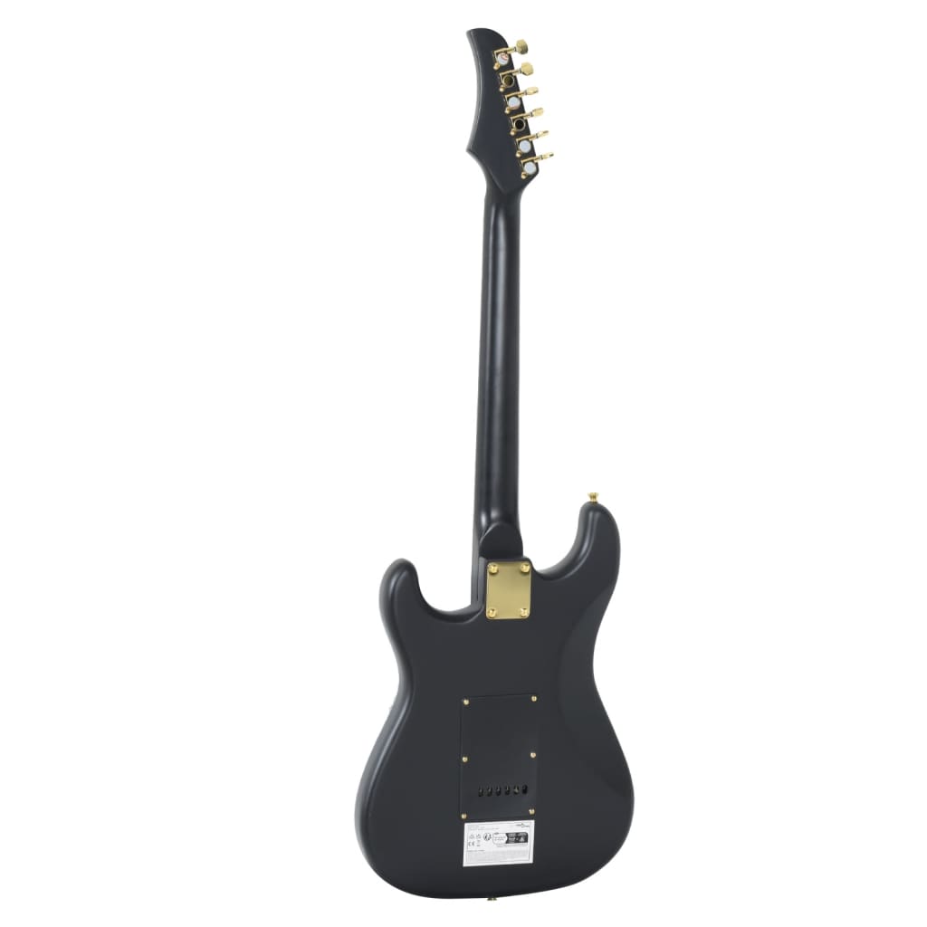 E-Gitarre für Anfänger mit Tasche Schwarz und Gold 4/4 39" - Premium Gitarren - Just €195.82! Shop now at homesales4u