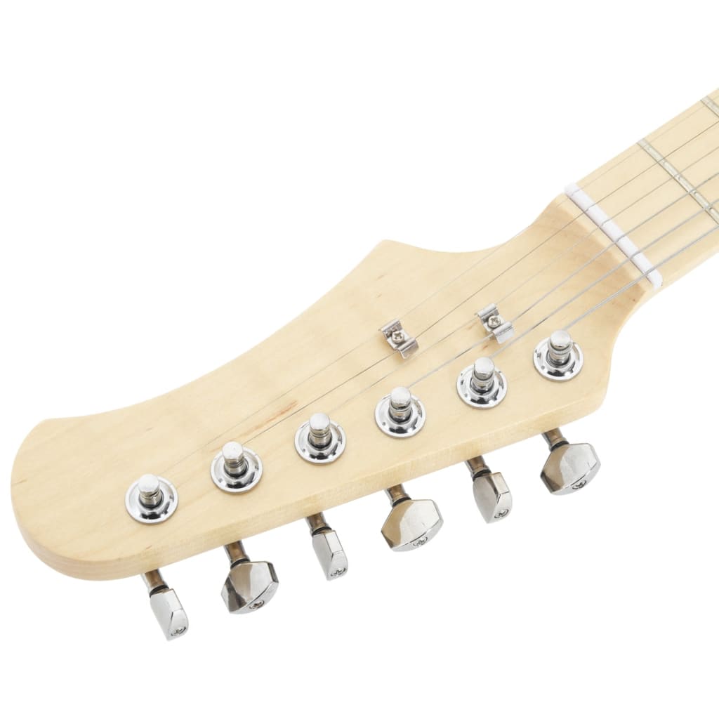 E-Gitarre für Kinder mit Tasche Braun und Weiß 3/4 30" - Premium Gitarren - Just €152.49! Shop now at homesales4u