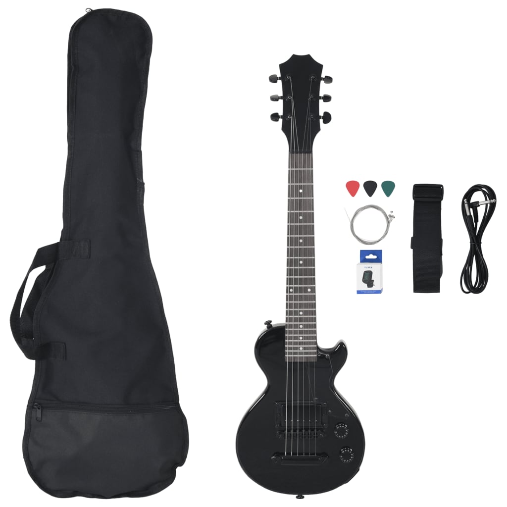 E-Gitarre für Kinder mit Tasche Schwarz 3/4 30" - Premium Gitarren - Just €181.96! Shop now at homesales4u