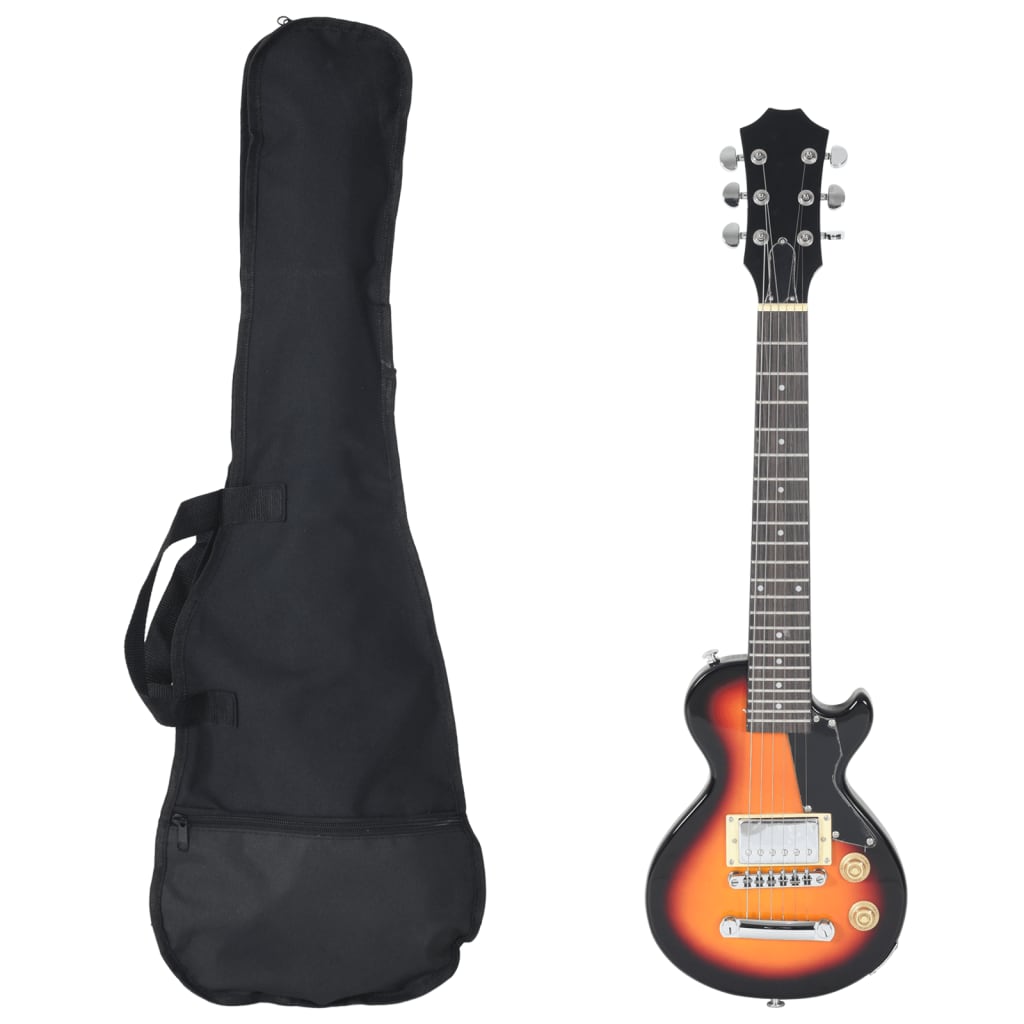 E-Gitarre für Kinder mit Tasche Braun und Schwarz 3/4 30" - Premium Gitarren - Just €183.21! Shop now at homesales4u