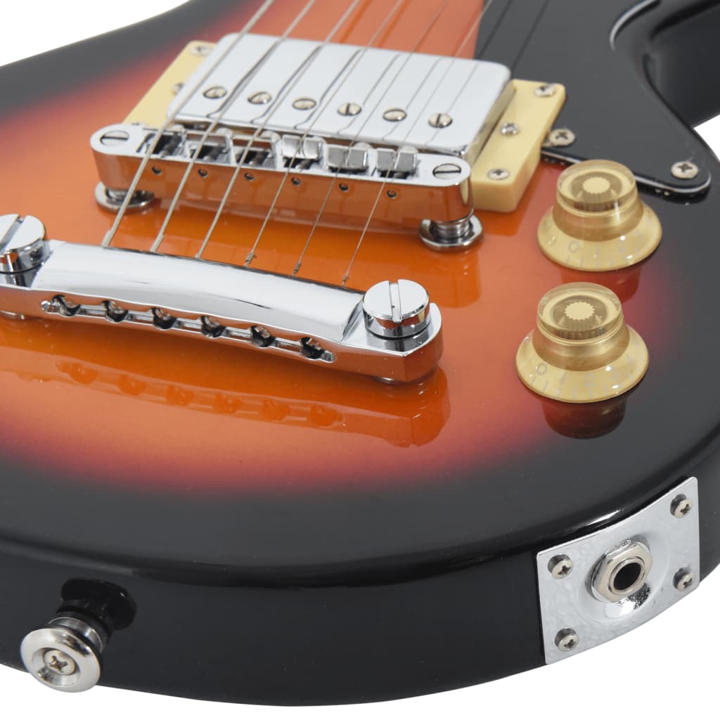 E-Gitarre für Kinder mit Tasche Braun und Schwarz 3/4 30" - Premium Gitarren - Just €183.21! Shop now at homesales4u