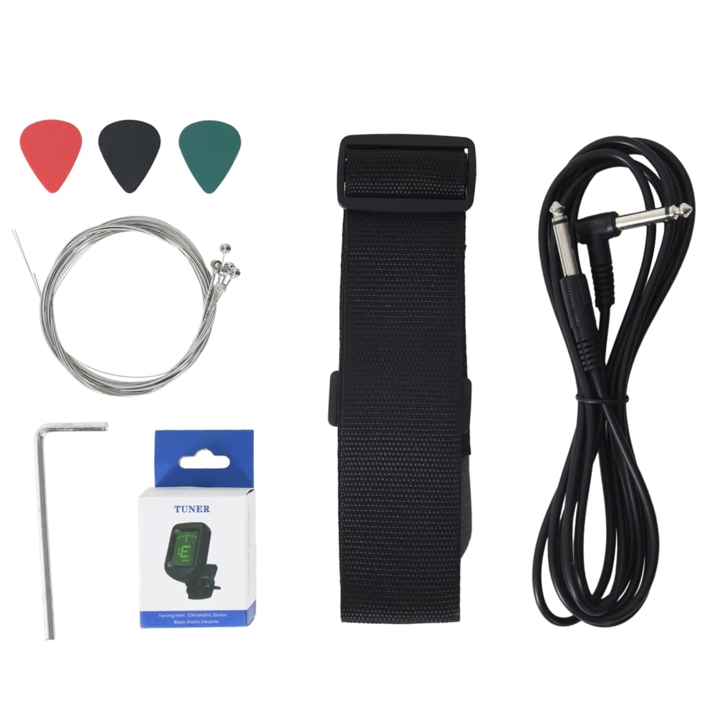 E-Gitarre für Kinder mit Tasche Braun und Schwarz 3/4 30" - Premium Gitarren - Just €183.21! Shop now at homesales4u