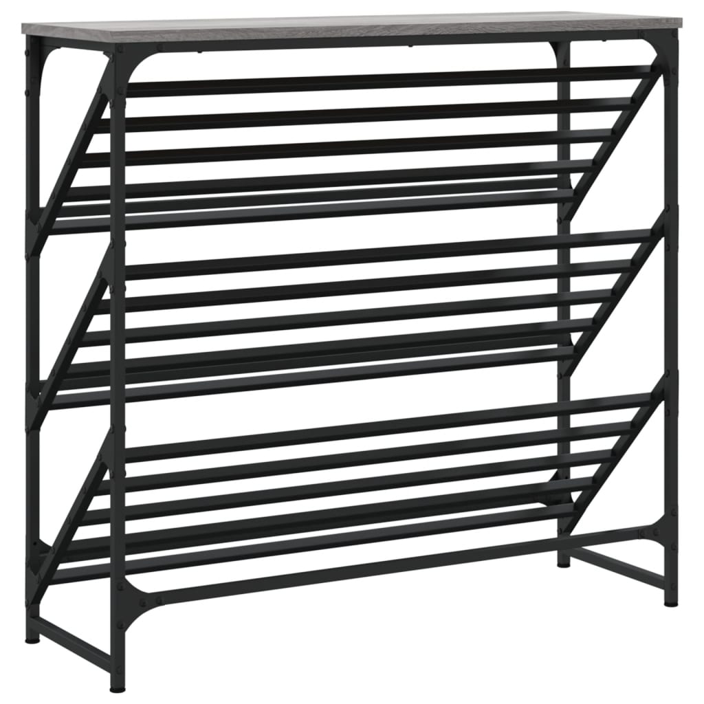 Schuhregal Grau Sonoma 90x30x85 cm Holzwerkstoff - Premium Schuhregale & -schränke - Just €81.39! Shop now at homesales4u
