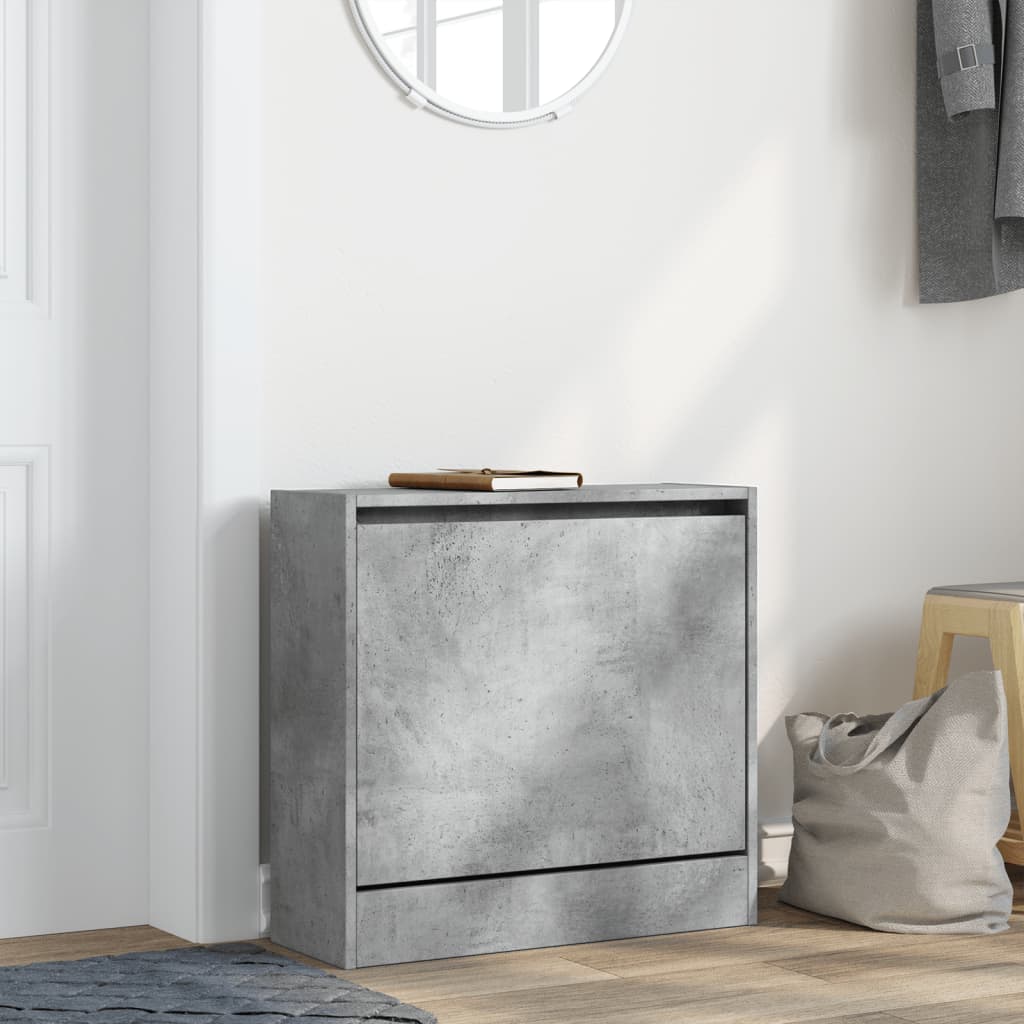 Schuhschrank Betongrau 60x21x57 cm Holzwerkstoff - Premium Schuhregale & -schränke - Just €55.83! Shop now at homesales4u