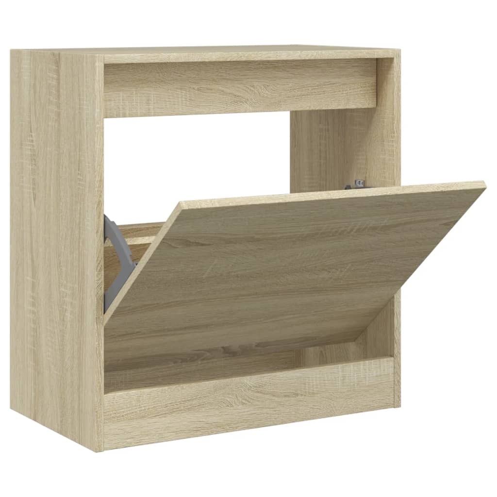 Schuhschrank Sonoma-Eiche 60x34x63,5 cm Holzwerkstoff - Premium Schuhregale & -schränke - Just €60.48! Shop now at homesales4u