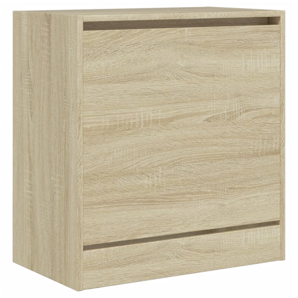 Schuhschrank Sonoma-Eiche 60x34x63,5 cm Holzwerkstoff - Premium Schuhregale & -schränke - Just €60.48! Shop now at homesales4u
