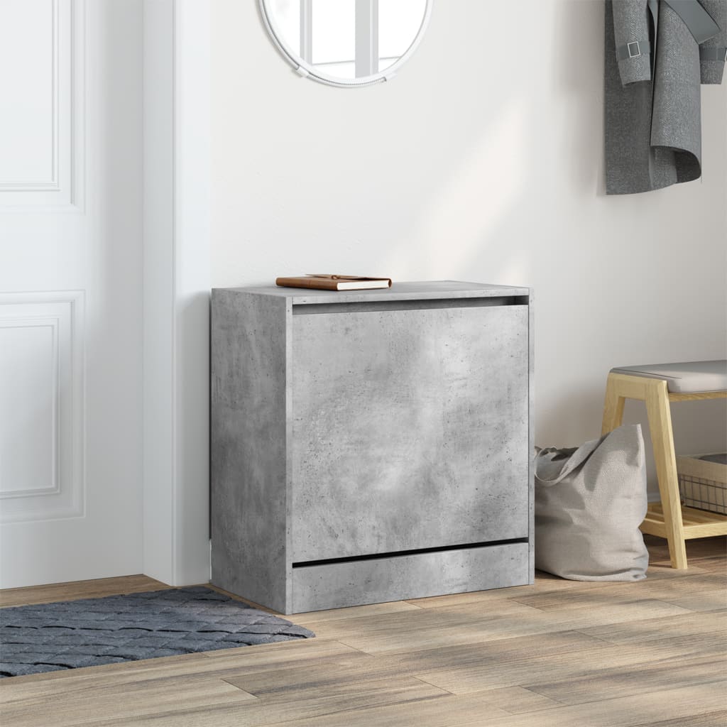 Schuhschrank Betongrau 60x34x63,5 cm Holzwerkstoff - Premium Schuhregale & -schränke - Just €60.54! Shop now at homesales4u