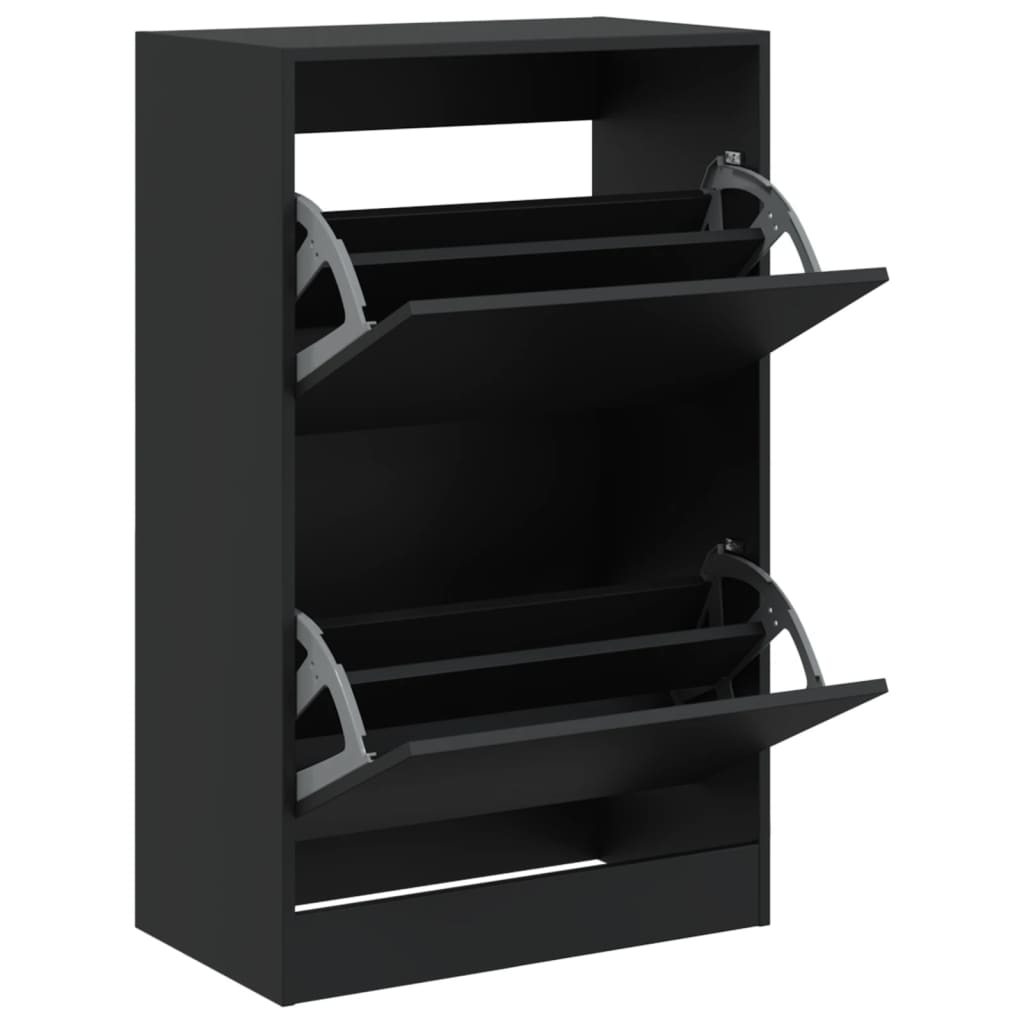 Schuhschrank Schwarz 60x34x96,5 cm Holzwerkstoff - Premium Schuhregale & -schränke - Just €110.39! Shop now at homesales4u