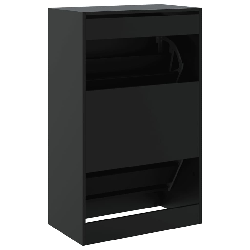 Schuhschrank Schwarz 60x34x96,5 cm Holzwerkstoff - Premium Schuhregale & -schränke - Just €110.39! Shop now at homesales4u