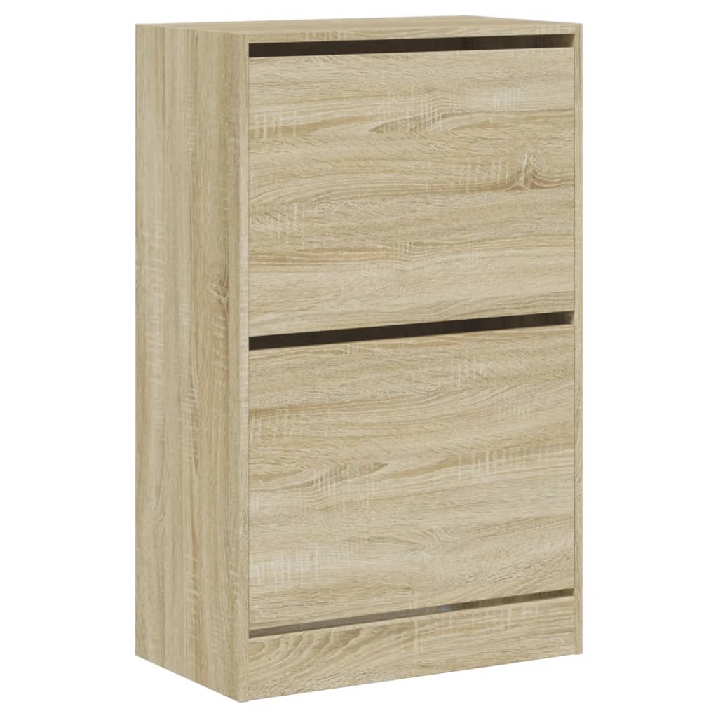 Schuhschrank Sonoma-Eiche 60x34x96,5 cm Holzwerkstoff - Premium Schuhregale & -schränke - Just €89.10! Shop now at homesales4u
