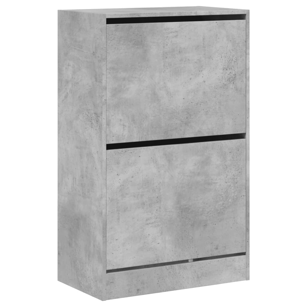 Schuhschrank Betongrau 60x34x96,5 cm Holzwerkstoff - Premium Schuhregale & -schränke - Just €91.61! Shop now at homesales4u