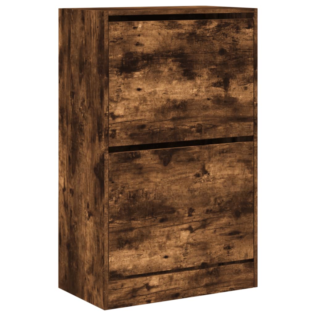 Schuhschrank Räuchereiche 60x34x96,5 cm Holzwerkstoff - Premium Schuhregale & -schränke - Just €104.82! Shop now at homesales4u
