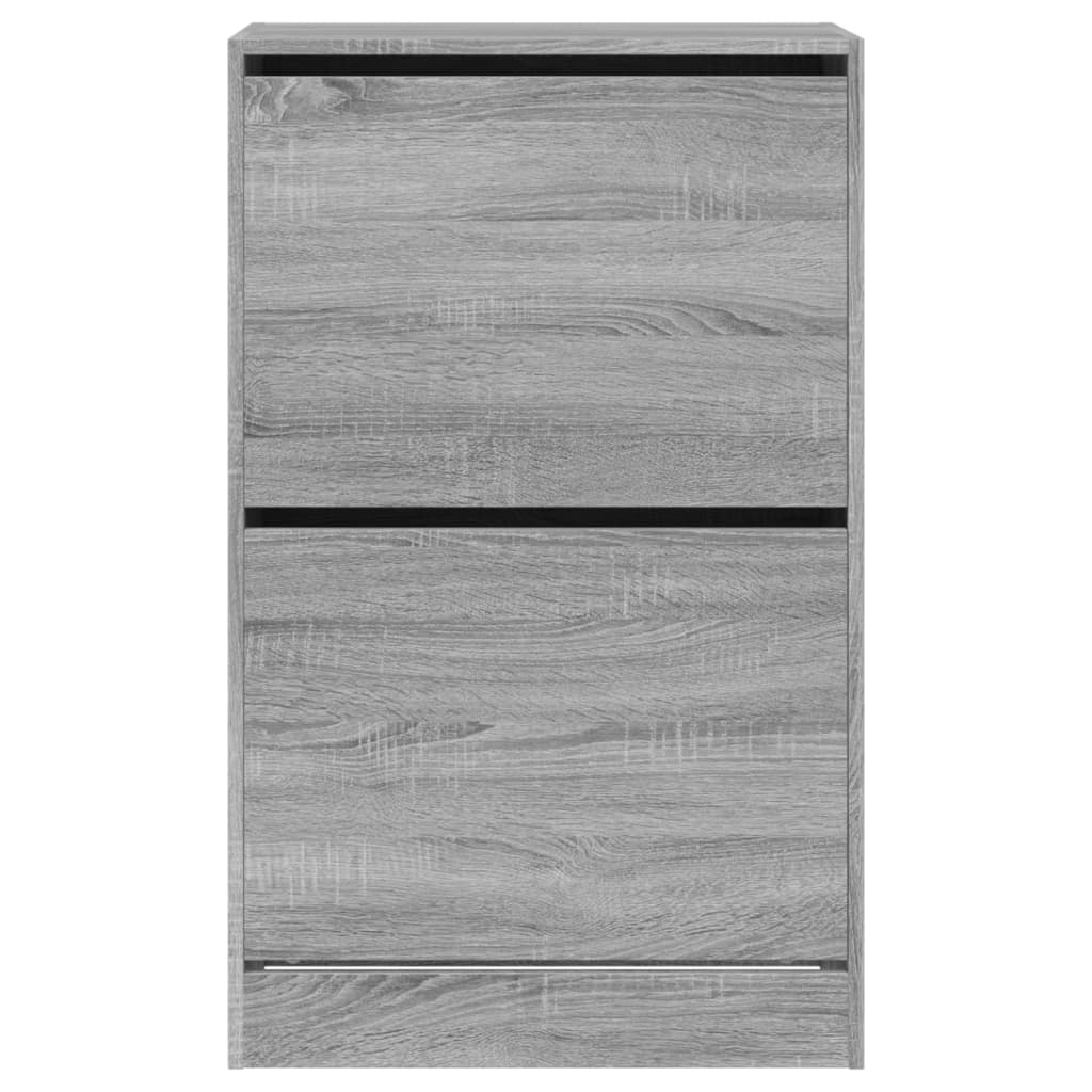 Schuhschrank Grau Sonoma 60x34x96,5 cm Holzwerkstoff - Premium Schuhregale & -schränke - Just €106.47! Shop now at homesales4u