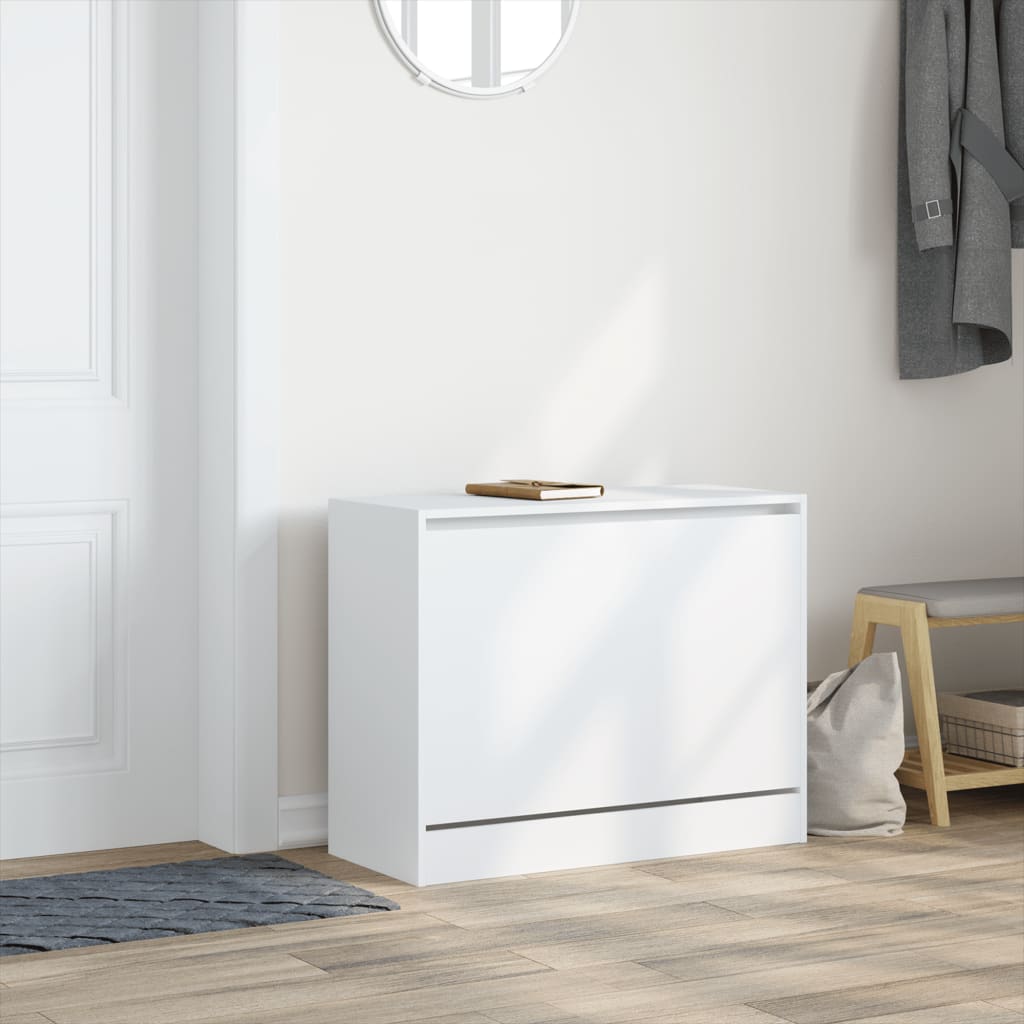 Schuhschrank Weiß 80x34x63 cm Holzwerkstoff - Premium Schuhregale & -schränke - Just €73.27! Shop now at homesales4u