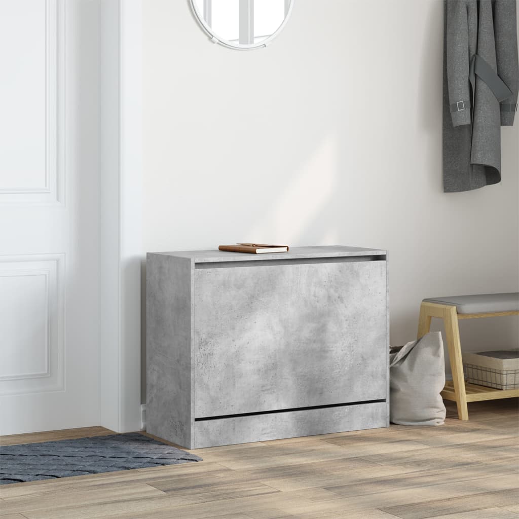 Schuhschrank Betongrau 80x34x63 cm Holzwerkstoff - Premium Schuhregale & -schränke - Just €69.99! Shop now at homesales4u