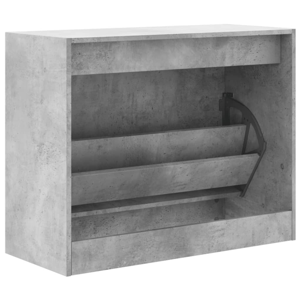 Schuhschrank Betongrau 80x34x63 cm Holzwerkstoff - Premium Schuhregale & -schränke - Just €69.99! Shop now at homesales4u