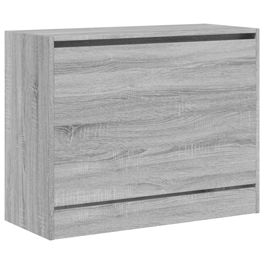 Schuhschrank Grau Sonoma 80x34x63 cm Holzwerkstoff - Premium Schuhregale & -schränke - Just €85.73! Shop now at homesales4u