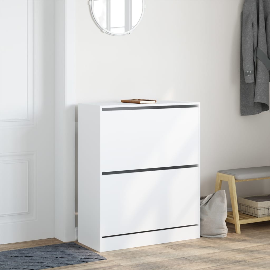 Schuhschrank Weiß 80x34x96,5 cm Holzwerkstoff - Premium Schuhregale & -schränke - Just €121.44! Shop now at homesales4u