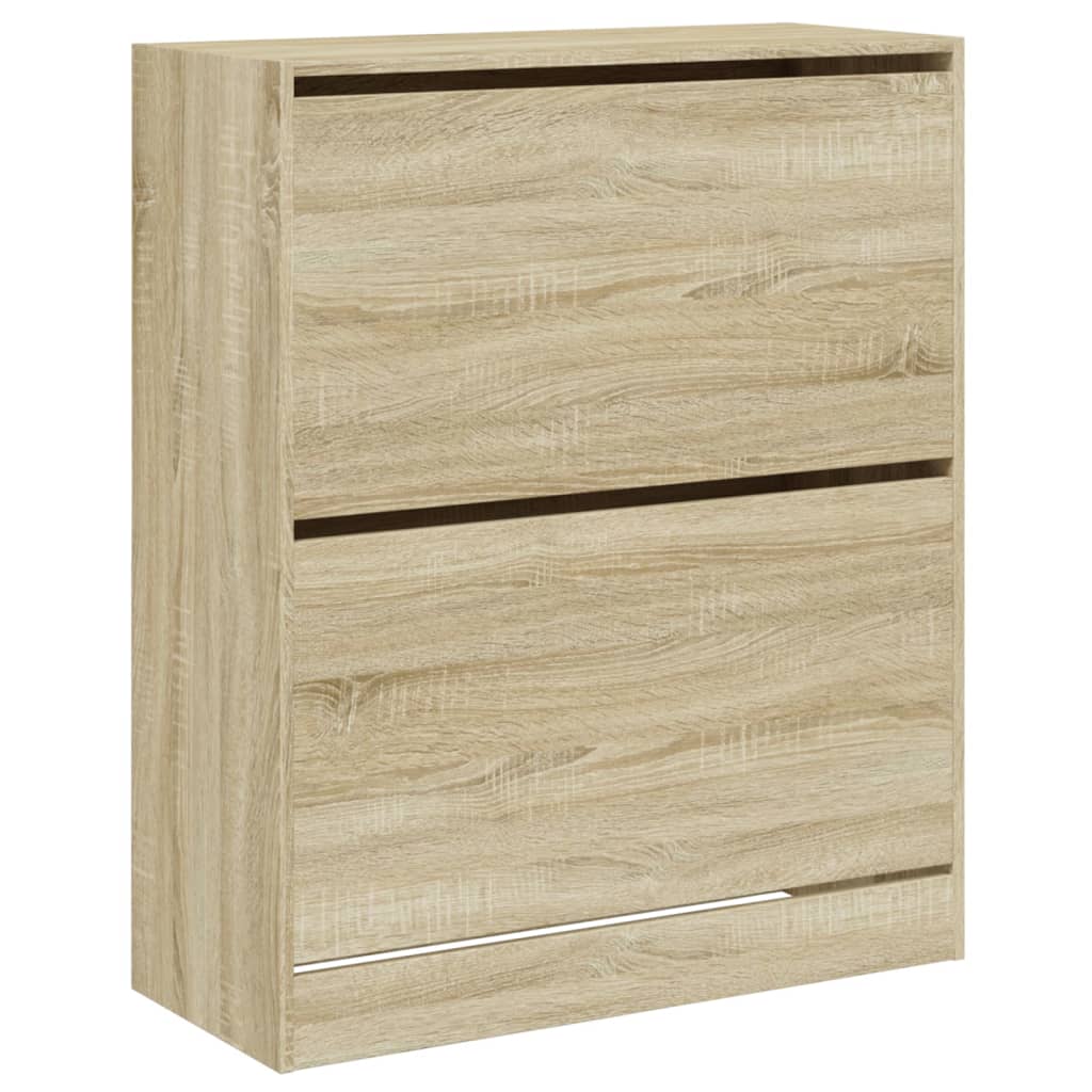 Schuhschrank Sonoma-Eiche 80x34x96,5 cm Holzwerkstoff - Premium Schuhregale & -schränke - Just €116.29! Shop now at homesales4u