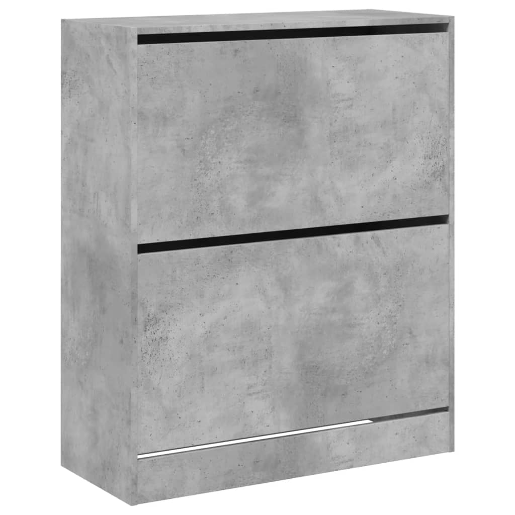 Schuhschrank Betongrau 80x34x96,5 cm Holzwerkstoff - Premium Schuhregale & -schränke - Just €109.32! Shop now at homesales4u